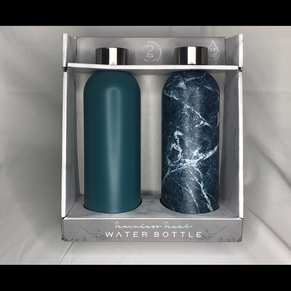 2-pack stainless steel water bottles
